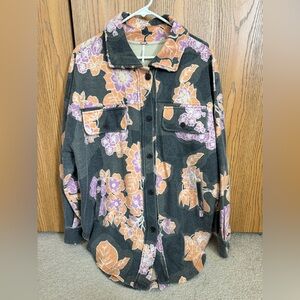 Free People Floral Printed Ruby Jacket